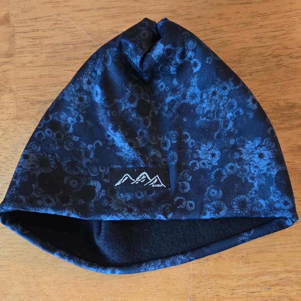 Blue Floral Beanie